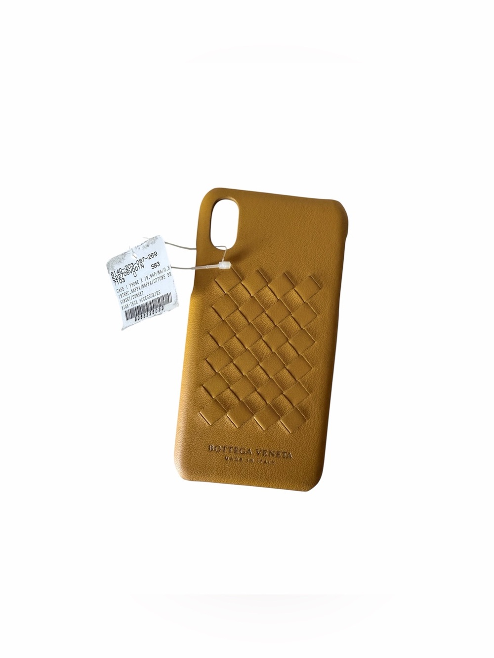 Bottega Veneta IPhone X Yellow Leather Phone Case